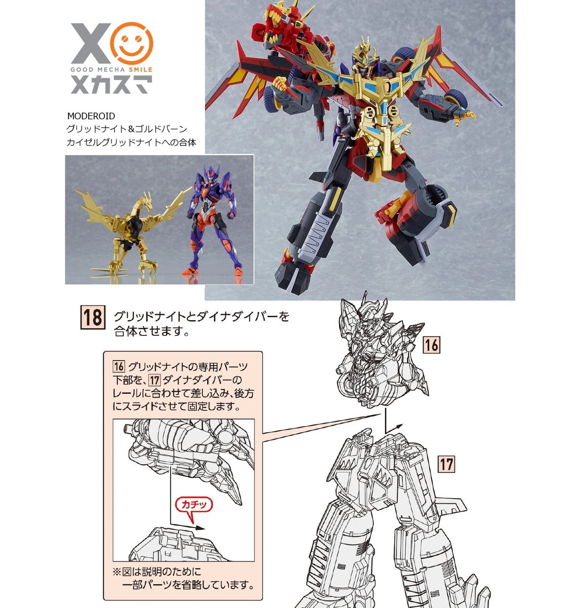 MODEROID ダイナゼノン グリッドナイト&ゴルドバーン - キャラクターグッズ