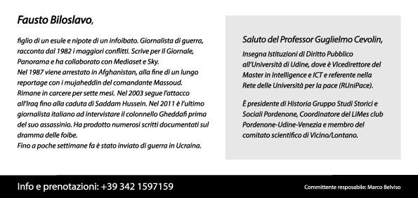 BiloFausto's tweet photo. Vi racconto la guerra in Ucraina martedì 24 maggio a Buia (Udine). Il giorno dopo sarò a Pordenone (vedi gli inviti). E mostrerò anche il vero volto del "buon giornalismo" dell'esclusione ad personam di Trieste. @marcobelviso @comunepordenone https://t.co/2n7FQvCO63