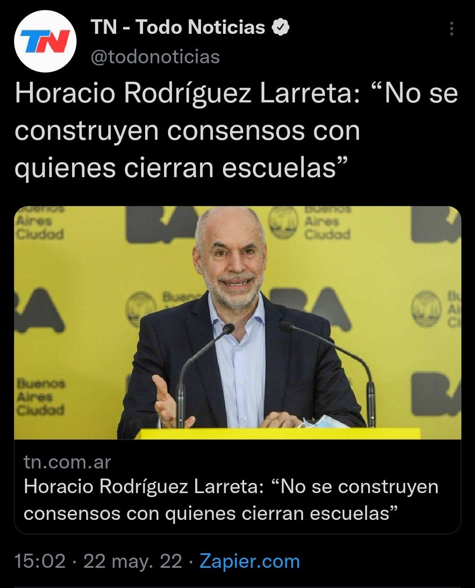 PERIODlSTAPERON's tweet photo. Larreta no construye consensos con Larreta 🙃 https://t.co/qnj9Dv5mr3