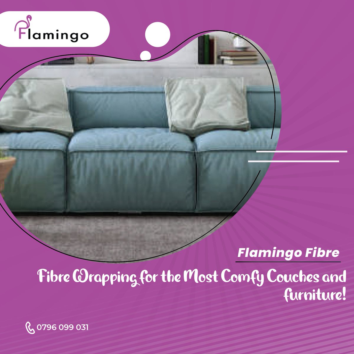 flamingo_eaK's tweet photo. The most recommended seat cushion filling is foam wrapped in a layer of fibre which adds extra comfort and improves the look of your foam cushions.

Make your furniture stand out!

For the finest fibre in town, call us at 0796 099031. https://t.co/kqmrdol1Vb