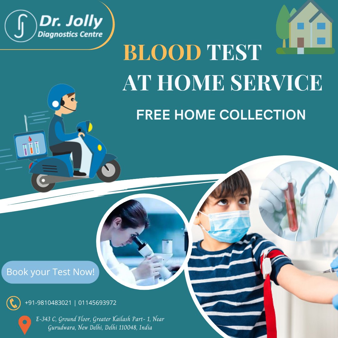 SuneetJolly's tweet photo. Get your blood test done at #home at best cost. Dr Jolly Diagnostic & #pathology #labs. online Reports. Free home sample collection. Book now! +91-9810483021 | 01145693972
.
https://t.co/16GsgrRTR2
.
#bloodtestlab #drjolly https://t.co/ZfkvAcdisR