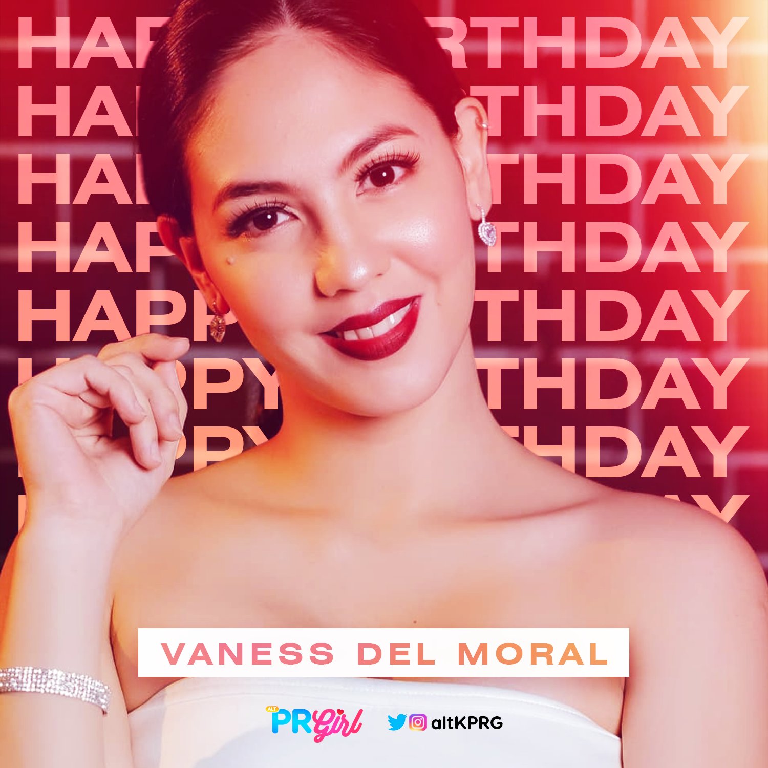 Happy Birthday, Kapuso Vaness Del Moral! Wishing you great success in everything you do.   