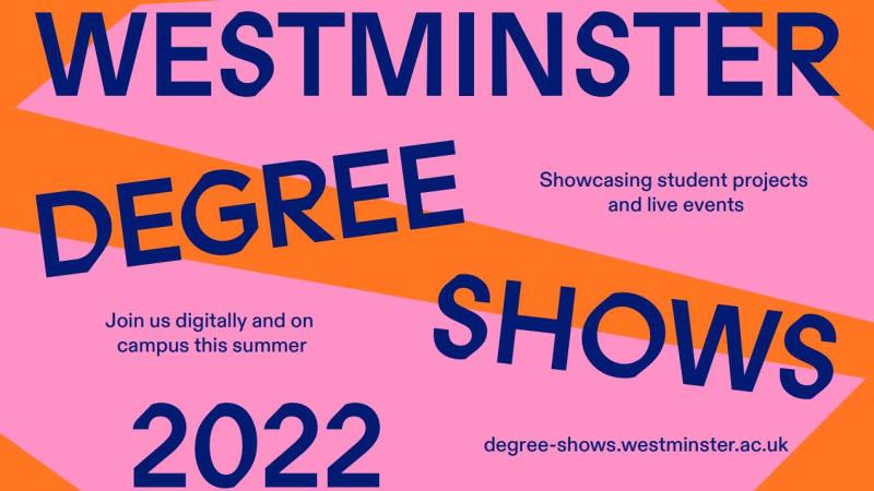 Degree shows are back at the University of Westminster in 2022  | University of Westminster. It's a great way to   see the work of some our finalist students on our creative courses. westminster.ac.uk/news/degree-sh…