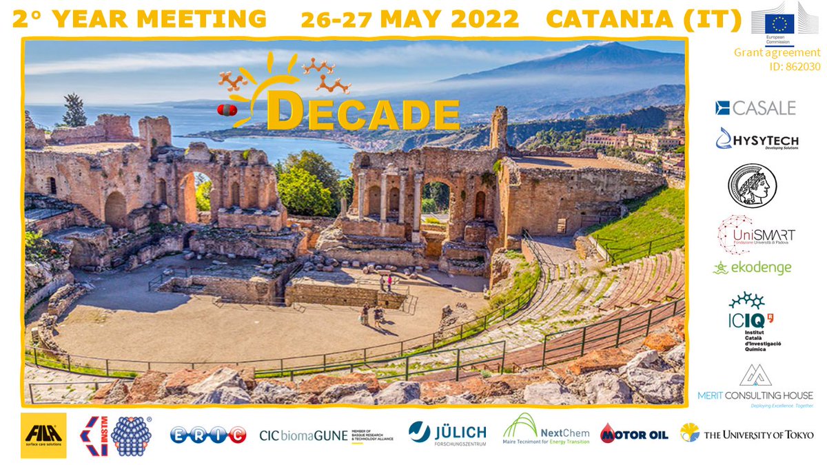 DECADEproject's tweet image. - 3 days....2 years Meeting in @DECADEproject ! 🧪⚗️👩‍🔬👨‍🔬🧑‍🔬👨‍💻👩‍💻☀️🌿

@ERICAisbl
 #Instm 
@ICIQchem 
@MpiciPotsdam 
@CICbiomaGUNE
  #Julich 
@NextChem_MT 
@hysytech 
@ekodengeas
  #unismart #MotorOil 
@MeritCHouse 
@UTokyo_News_en 
@Filasurfacecare
  #Casale