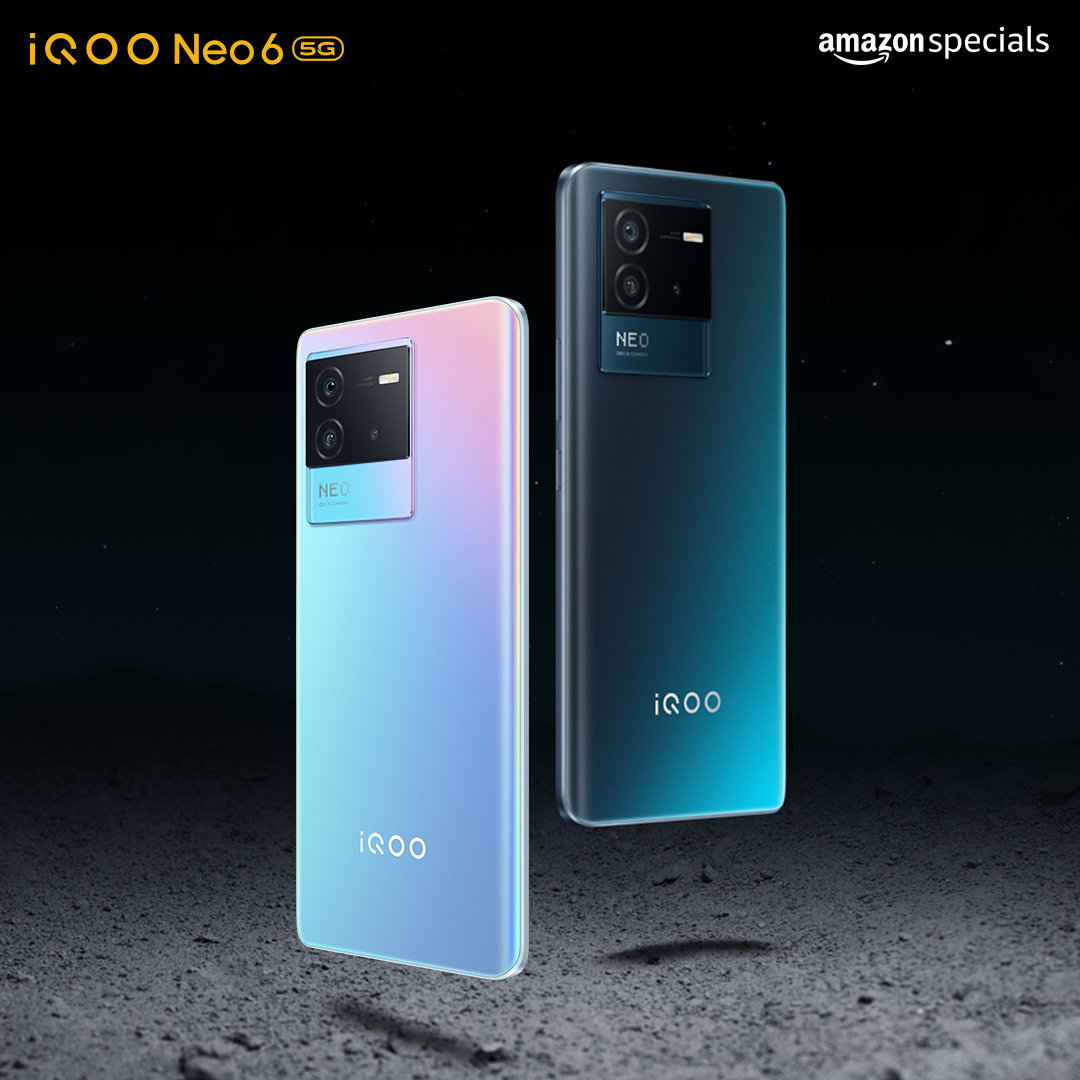 IqooInd's tweet photo. Dark Nova and Cyber Rage. Dynamic design puts the #PowerToWin right in your hands with the #iQOONeo6! Winning was never more sleeker. Are you ready for your Neo #PowerToWin? Unleashing on 31.05.2022 @amazonIN 

#iQOO #iQOONeo6 #AmazonSpecials https://t.co/KqrrGvYMdE
