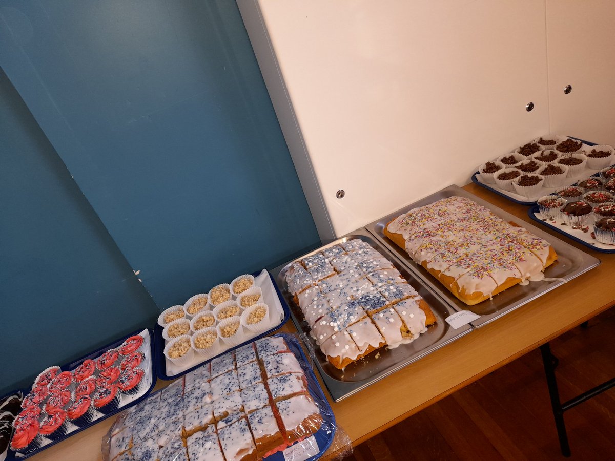 mandy_skilling's tweet photo. In St Leonard's kitchen we are ready for our Jubilee picnic and bake off💜 https://t.co/lZ4UoCBPO3