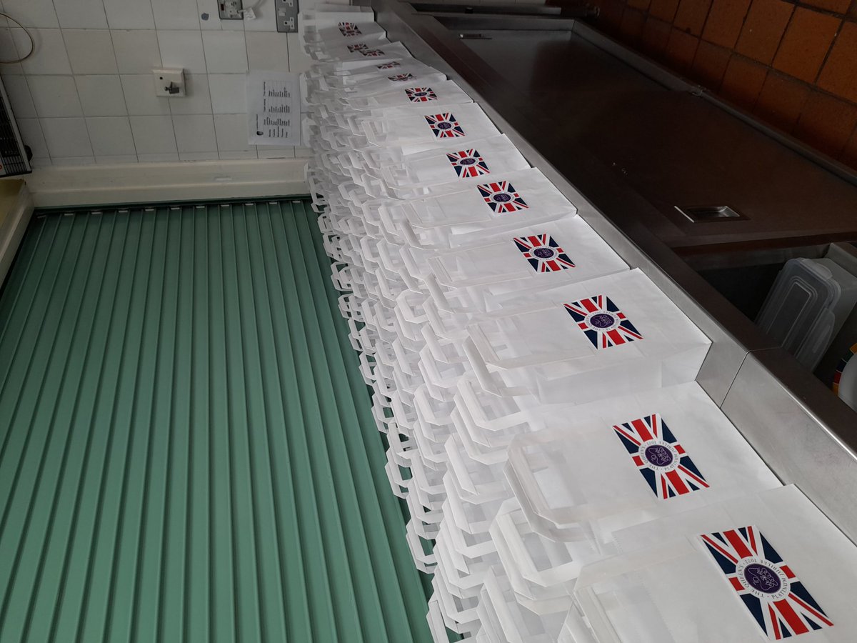 mandy_skilling's tweet photo. In St Leonard's kitchen we are ready for our Jubilee picnic and bake off💜 https://t.co/lZ4UoCBPO3
