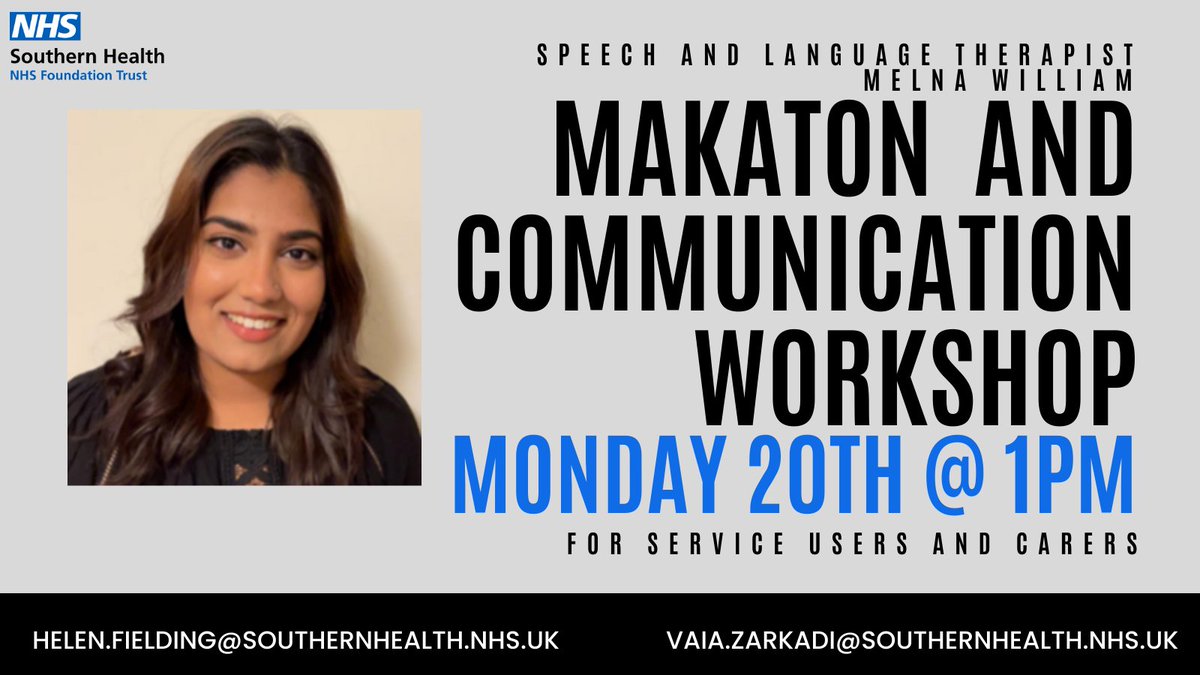 LDstrategichea1's tweet photo. Melna is a Speech and Language Therapist in our team. She will be running a #Makaton and #Communication Workshop on Monday 20th June at 1pm during #LD2022. @Southern_NHSFT @mencap_charity
DM us to sign up! https://t.co/nKXMv7oQBr