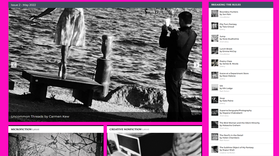 thewoolfx's tweet photo. And...splash! Issue 2 is live with 14 fab pieces, including work from @notyetposthuman @TaraGiroud @poetrybyemma @jonsfain @nora_studholme @bottomstripper @HelenWivenhoe @mschakrabarti  &amp; @KikLodge Go on, sink your teeth in #thewoolfx
https://t.co/Ik5EzZvVCR https://t.co/b0TYkzCDSf