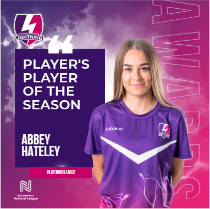 Shout Out to Abbey Hateley who won our 2021/22 Player's Player of the Season Award🤩🏆👏

#LightningFamily #WhereHistoryBegins