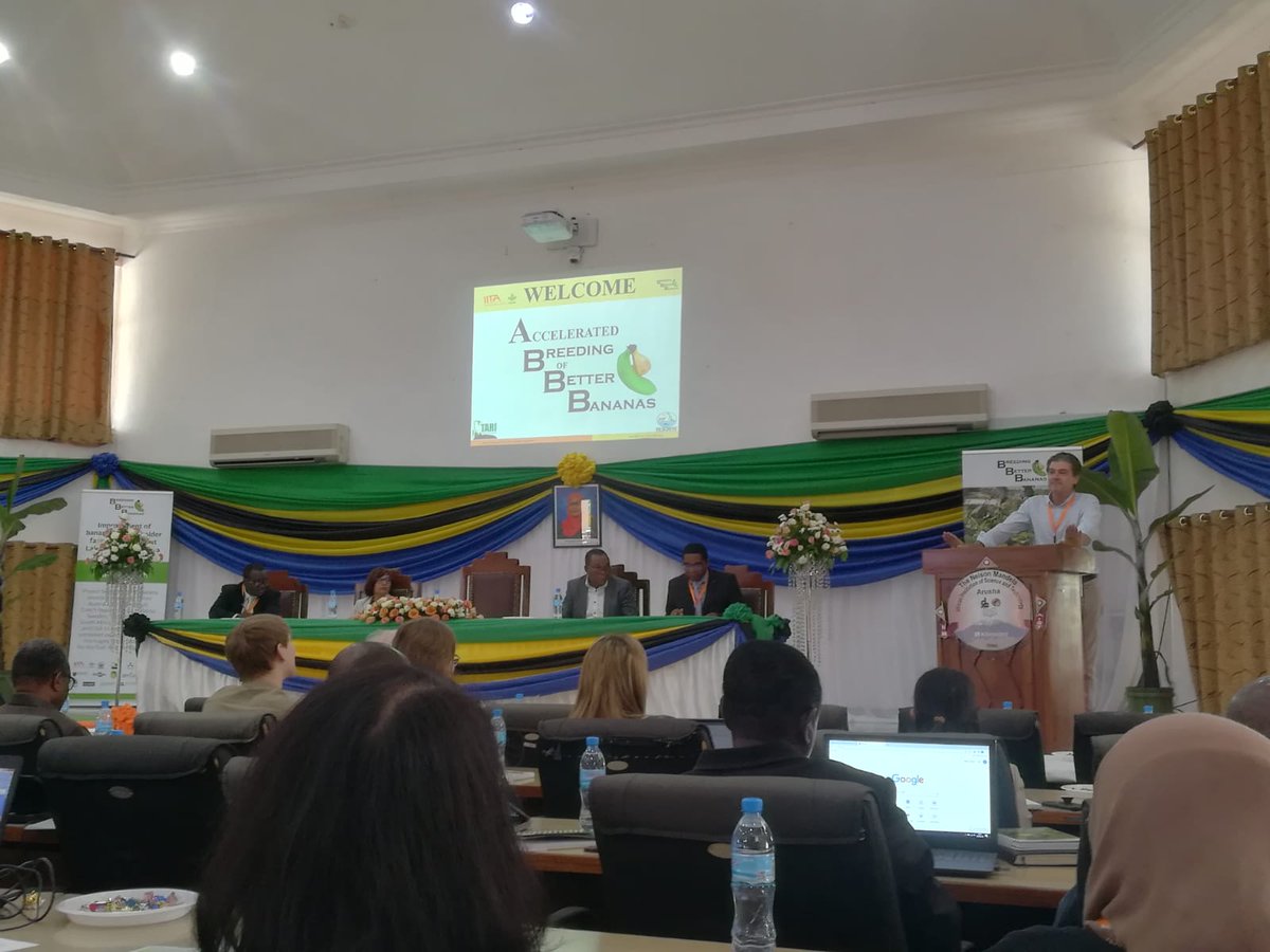 RtBfoods's tweet photo. #RTBfoods is excited to join the ABBB annual meeting starting today in Arusha-Tanzania to celebrate the delivery of new Tariban Matooke hybrids. @CassavaMatters @CGIAR #OneCgiar #ABBB @Cirad @NARO_NaCRRI @NaroKawanda @tzagriculture #Tari #Tanzanya #RTB #tariban #matooke https://t.co/WJSMVyuCDA
