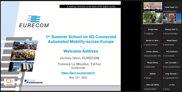 5gRoutes's tweet photo. The Summer School on 5G Connected Automated Mobility across Europe (https://t.co/qEUNr2JzsJ) has started! We have 2 days ahead of great talks! Organizers: @5GCroCo and @5gRoutes projects
#5g #summerschool #phdschool #h2020 #5groutes #5gcroco https://t.co/G2IsE1Hodz