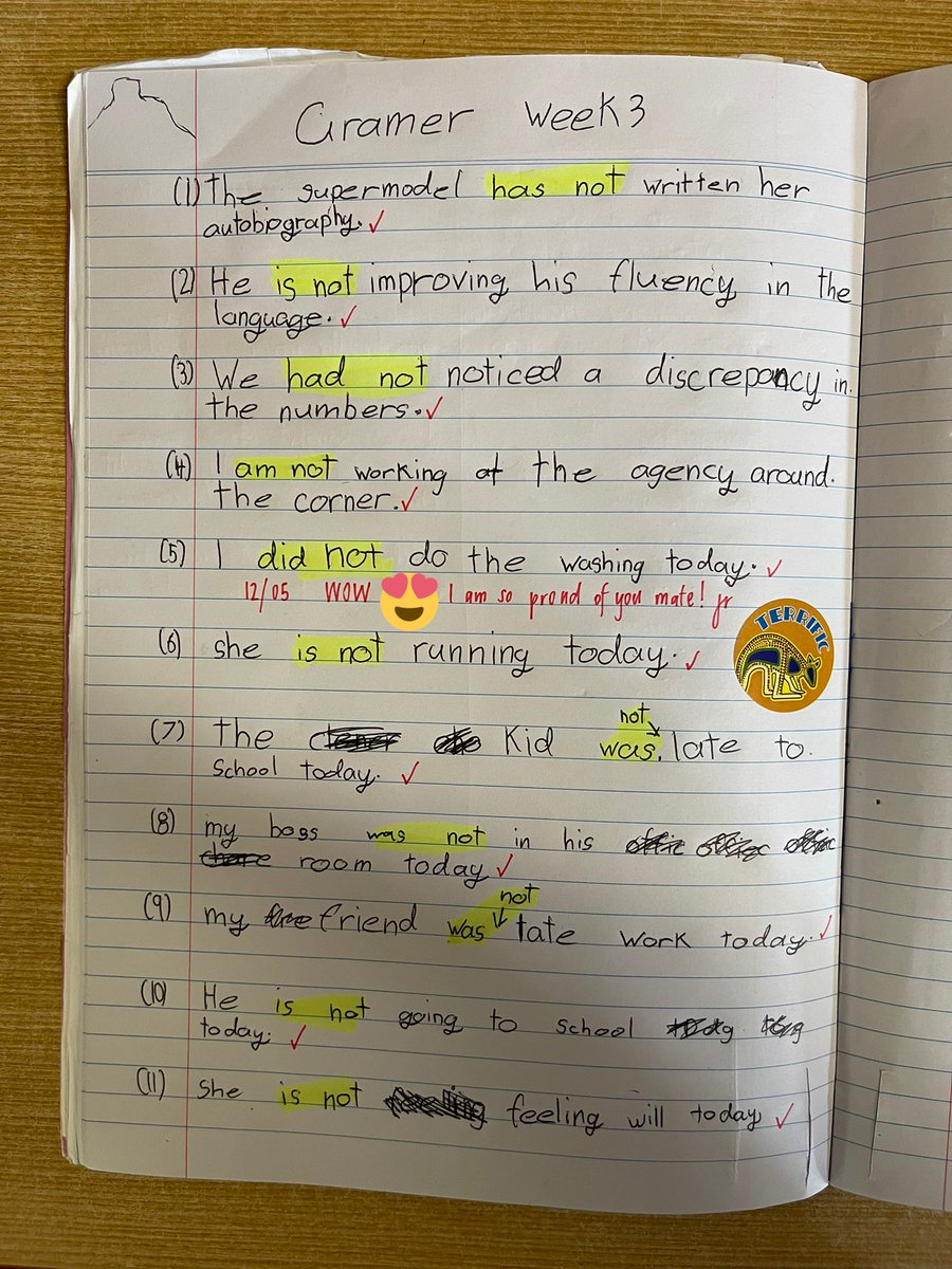 mrjrobertr's tweet photo. Nothing like the feeling you get when one of your low cherubs nails the concept and blows you away with their work! We usually only get through 1/2 sentences, but this champ nailed it! #acuedu_p https://t.co/1j21DVo5U0