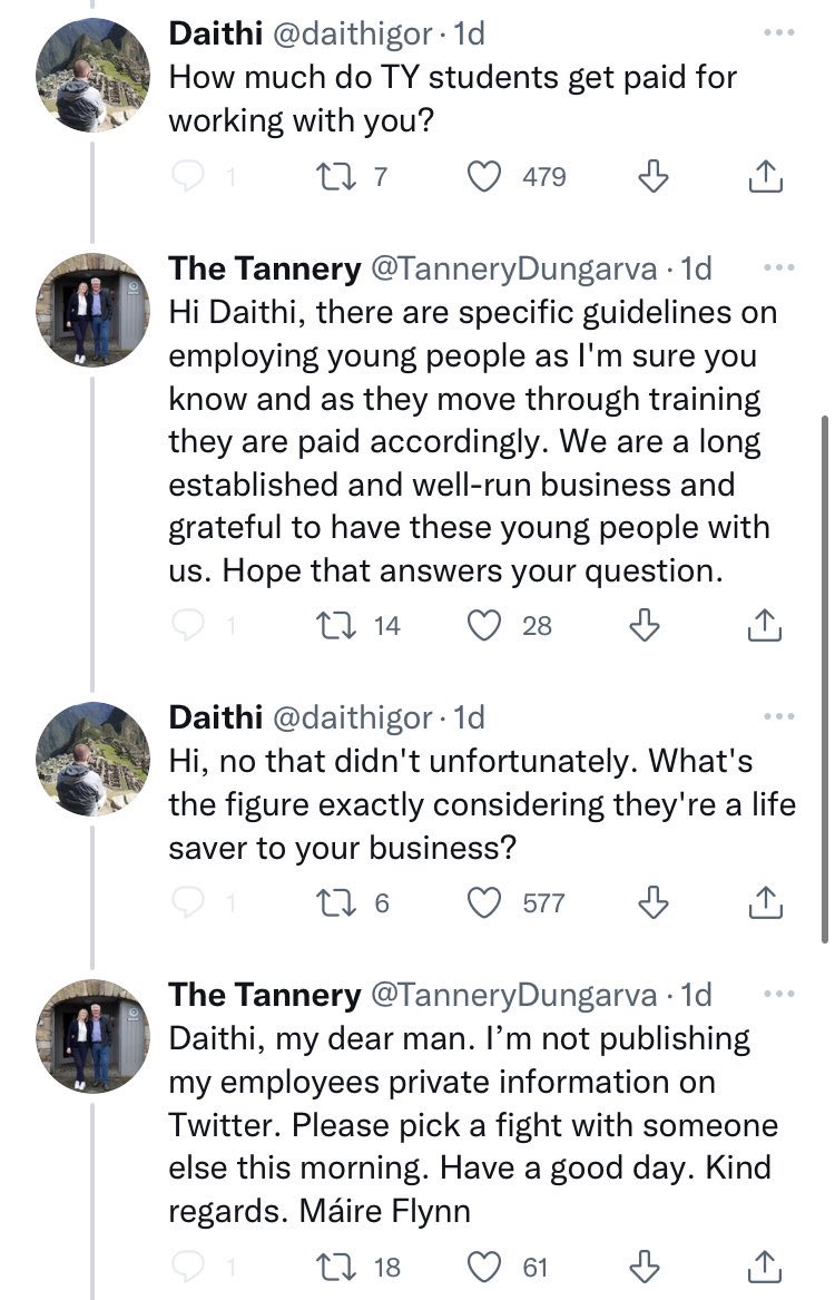 paddycosgrave's tweet photo. A restaurant owner was tweeting about a “staffing crisis”, so I looked at their latest company accounts. Big cash reserve, plus combined profit and directors remuneration of €218,000

Draw your own conclusions https://t.co/P7550g9Pmj
