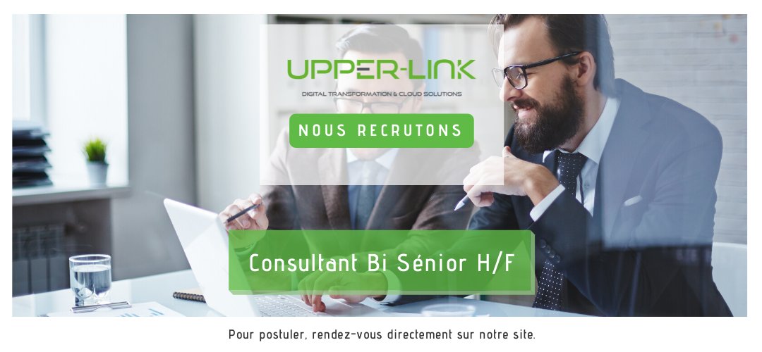 upper_link's tweet photo. 💥📣 Alerte recrutement 📣💥

Prenez votre place au sein d'Upper-Link !

Nous recherchons, dans le cadre de notre campagne de recrutement un Consultant BI Sénior H/F.

N’hésitez plus, rejoignez-nous !

Pour postuler : https://t.co/A3eBx5V22Z

#recrutement #offre #offredemploi https://t.co/6XnWzOv5Dl