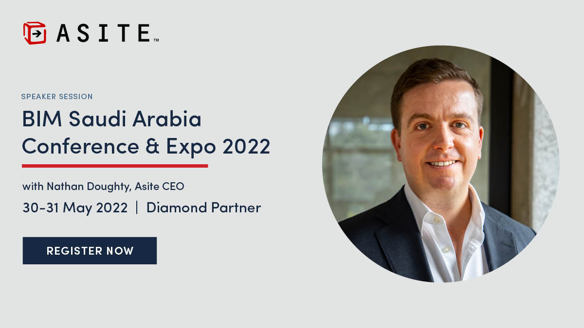 ASITE's tweet photo. Excited to announce that we will be part of the BIM Saudi Arabia Conference &amp; Expo 2022 as a Diamond Partner. Stay tuned to know more about what our CEO, Nathan Doughty, would be speaking about. 

Register for event https://t.co/qPwQtmbQ7I
#BIM #KSA #Saudiarabiaevents https://t.co/50462H81m0