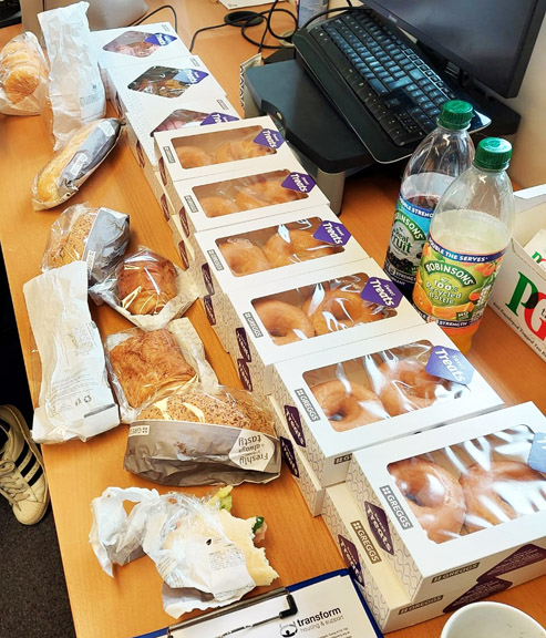 transformhs's tweet photo. Coffee, clients and colleagues! Transform's fantastic Spelthorne team recently held a coffee morning for client. A great time was had by all, and clients discussed getting involved with improving the garden areas in properties. ☕🏡 #SpelthorneFocus #TransformAt50 #homelessness https://t.co/hVzHcoptqJ