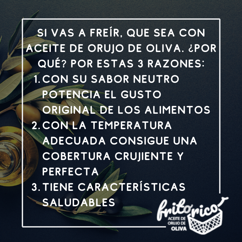 💛Consejos para una #frituraperfecta
 
👉𝐂𝐨𝐦𝐩𝐫𝐚 𝐨𝐧𝐥𝐢𝐧𝐞; my.mtr.cool/oocbwixkhb

#fritura #aceitedeorujodeoliva #freir #aceiteparafreir #freidora