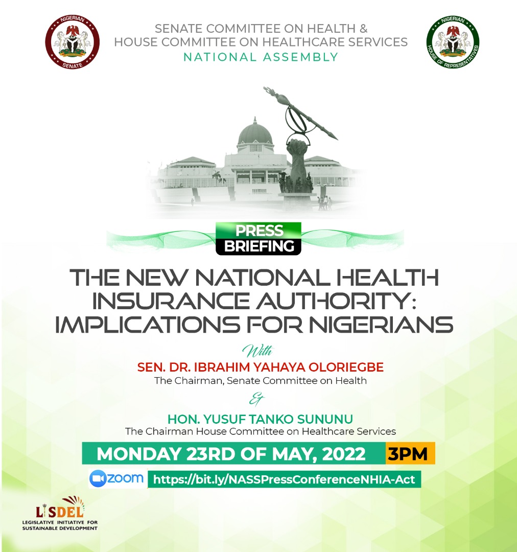 What does the new National Health Insurance Authority (NHIA) Act mean mean for Nigerians? Why was the old Act, the NHIS repealed? What should citizens expect? Who is it for? #NHIA #healthcare #NHIS Join the conversation today:@official_IYO @DrSununu bit.ly/NASSPressConfe…
