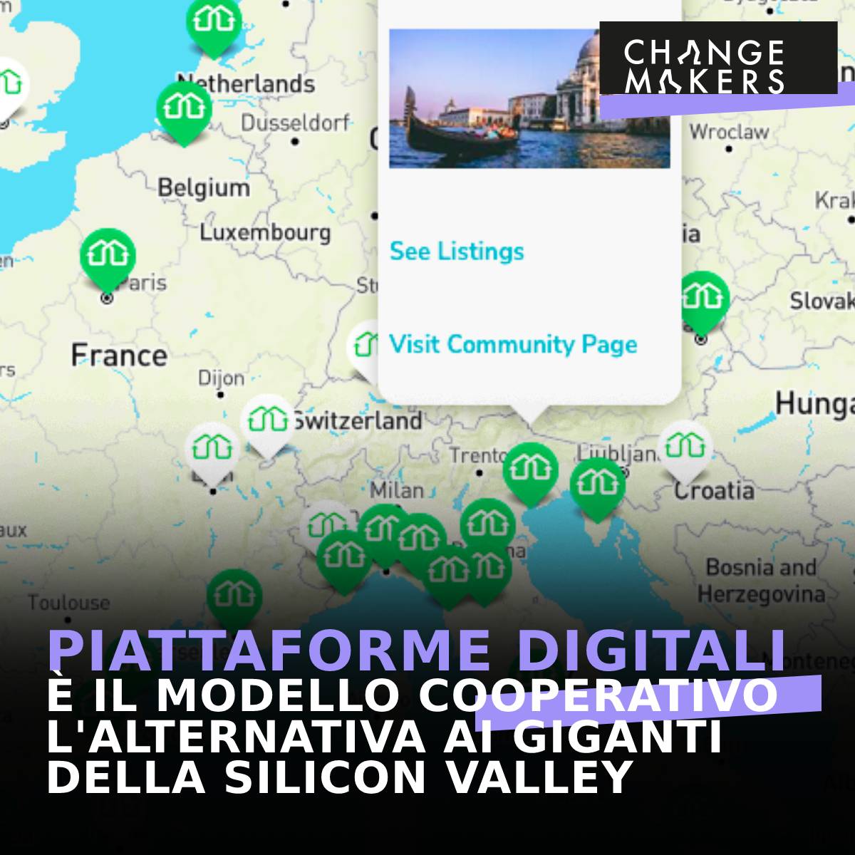 chang3makers's tweet photo. Quello delle piattaforme cooperative è un concetto nato da un'intuizione di @TreborS e che ora si sta sviluppando sempre di più. Anche in Italia. Gli esempi? Il turismo sostenibile di @Fairbnb_coop, i taxi di Cotabo, le consegne di Robin Food https://t.co/U2KC5k2BIF https://t.co/1R33lSM6VV