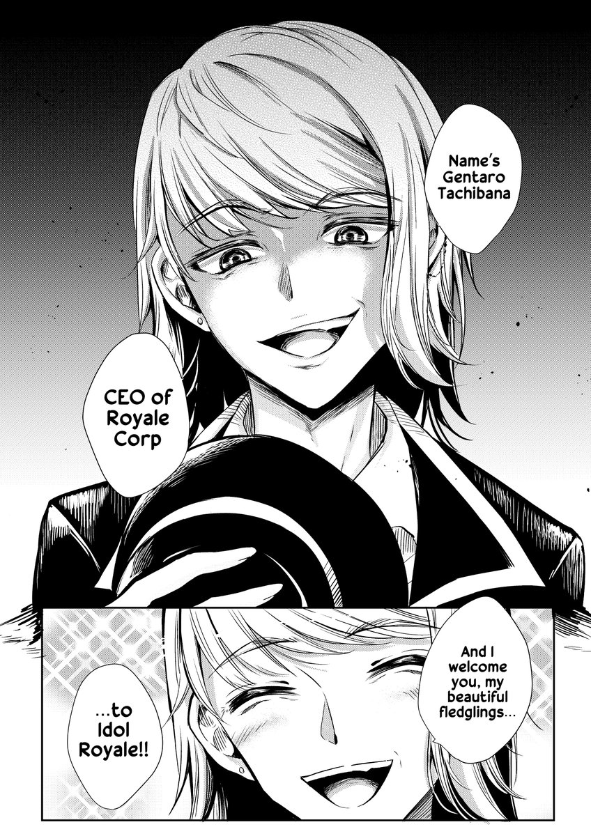 "Name's Gentaro Tachibana, CEO of Royale Corp"
New Idol Royale is up on webtoon! Link in comments ⭐
#webtoon #webtooncanvas