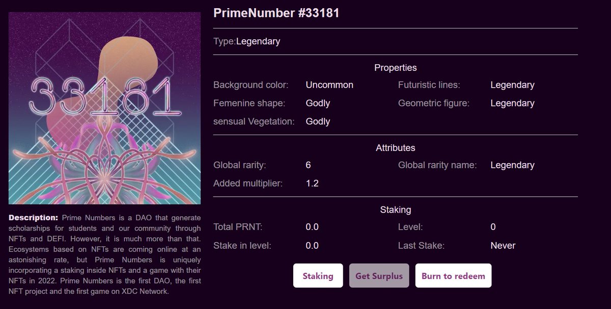 PrimeNumbersFi's tweet photo. - Give Away #33181 Legendary NFT -

RT + Like + Mention 2 friends

 - Only 10 hours left for the Prime Numbers NFT minting!

It will never minted again!

Mint now: https://t.co/0y1b2S0Psg

- Communitty Call today at 20:00 CET on Prime Numbers Discord.

#XDC #NFT #WeAreXDC https://t.co/tDZafXgJQj