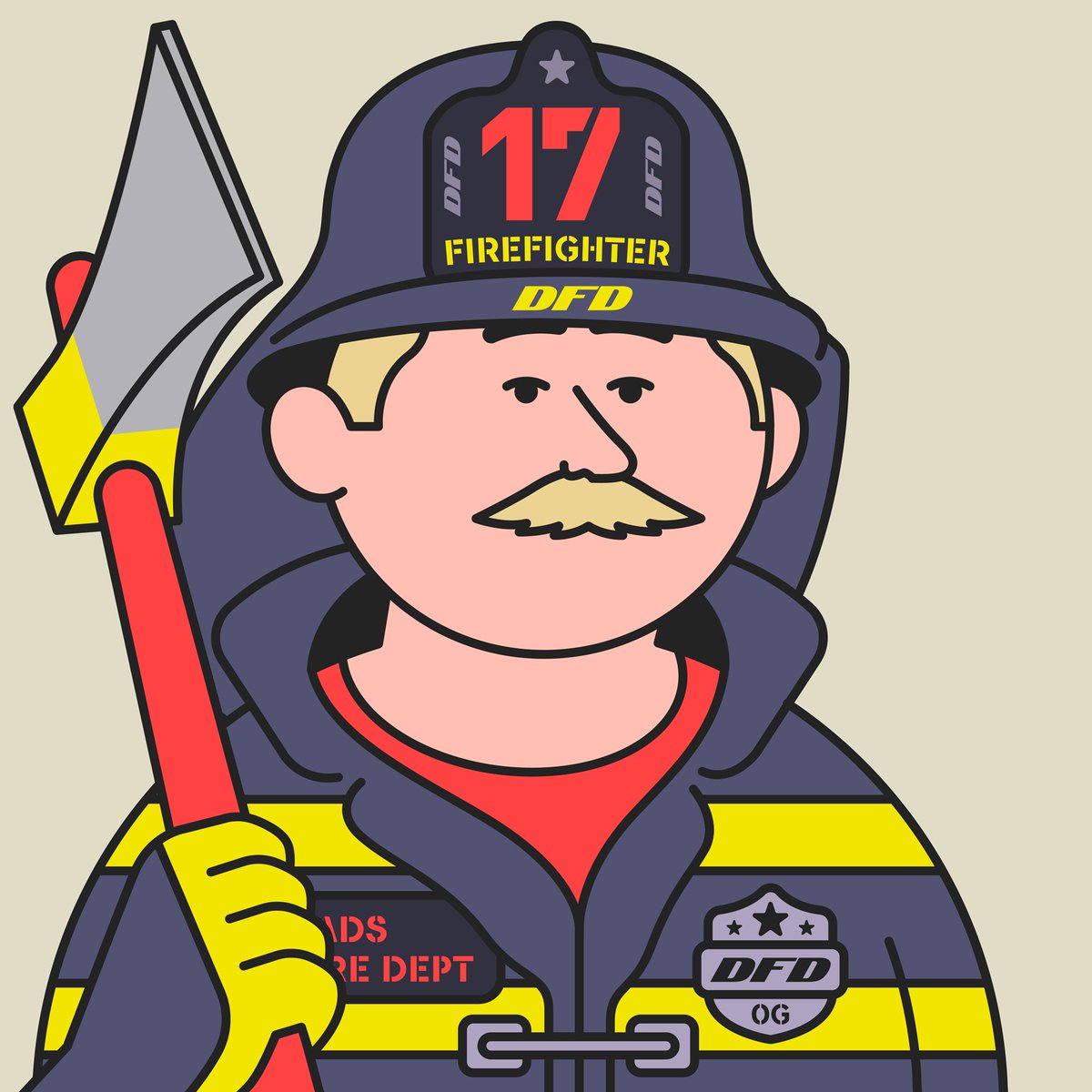 DadnessNFT's tweet photo. Where's the fire?! Look at these firefighter Dads that @RamiDraws has been working on. https://t.co/PY9Gotlj5j