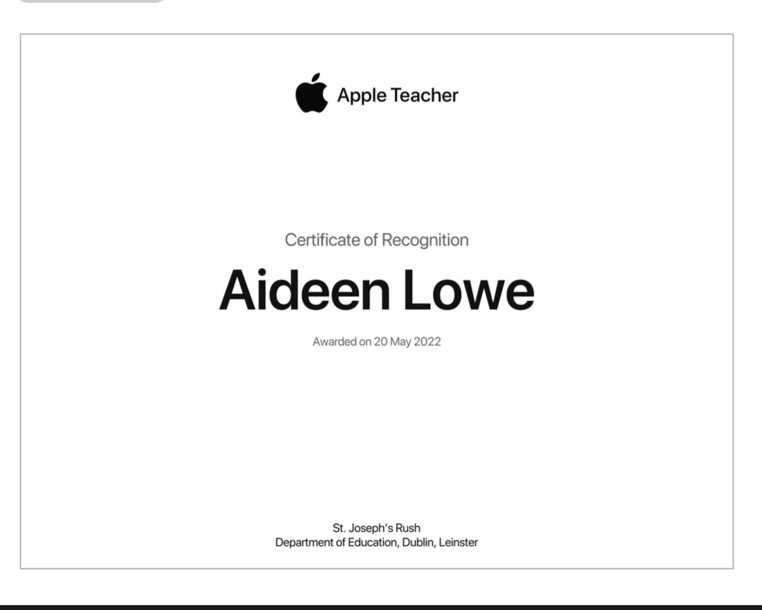 stjosephsrush's tweet photo. Our new Apple Teacher Team is growing so quickly. Looking forward to expanding this initiative in the coming year. #digitalstrategy #firstfollowers #Digitalleadersoflearning @Gowriggle @Bridge21Learn @TA21PGCert https://t.co/TuPEcDDzJw