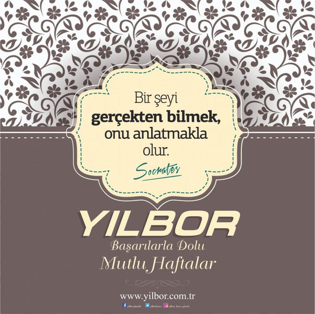 YILBOR BORU PLASTİK tweet media