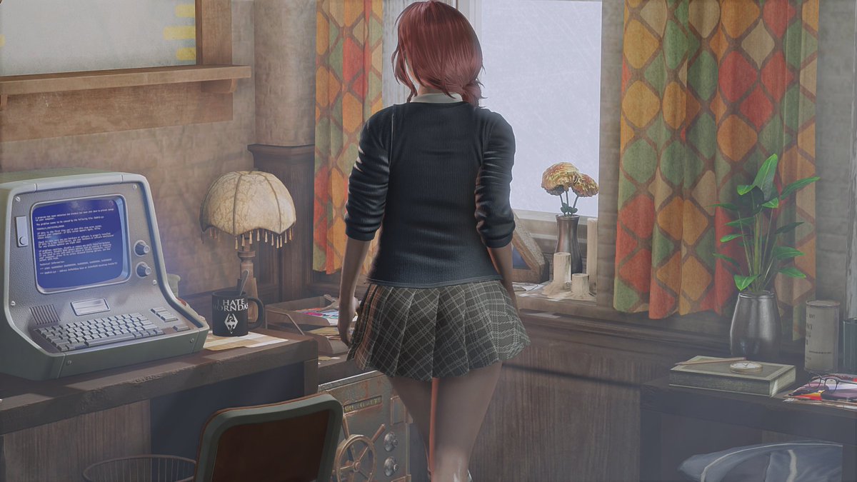 ネクタイと制服で撮影！👔
#Fallout4 #フォールアウト4