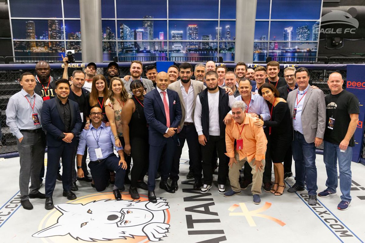 WeAreSocialDR's tweet photo. Another fantastic @EagleFightClub event in the books for the SOCIALDR team.

From the staff on the ground in Miami, to the staff working around the clock across the world… we continue to display our knowledge, determination and sheer commitment in delivering the best. https://t.co/2AiFZPlp3s