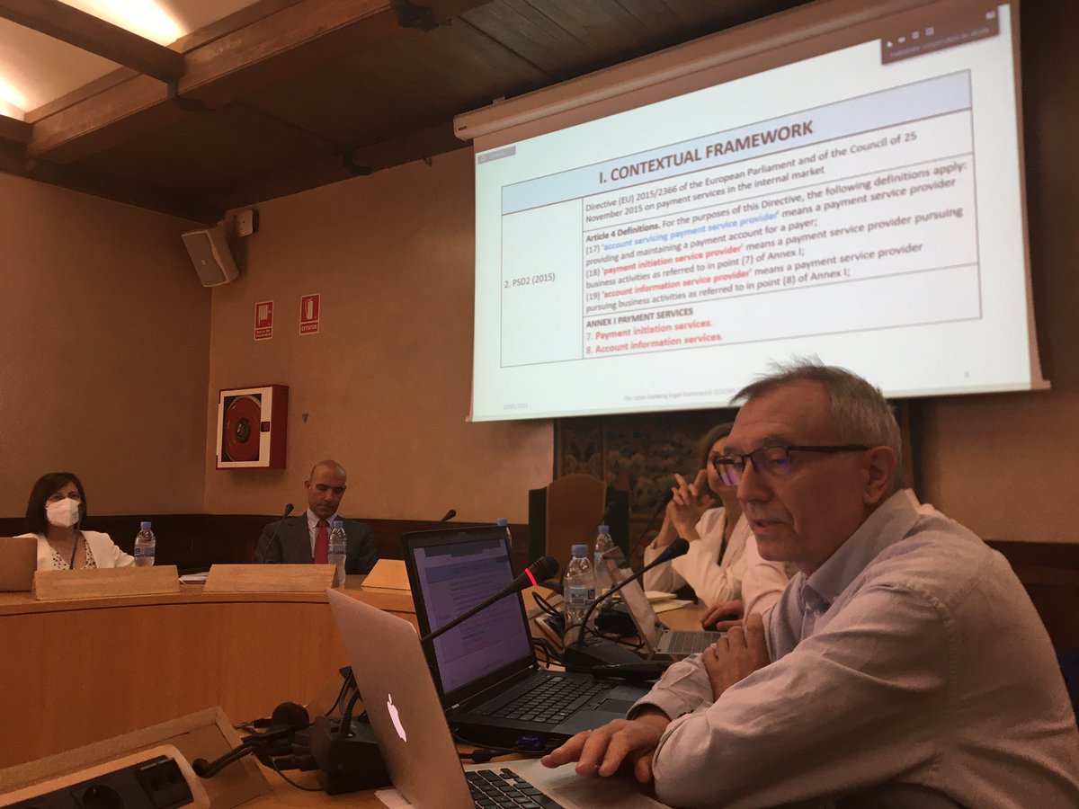 Pablo Iglesias-Rodríguez (@finlawsussex) on Twitter photo Attending an excellent presentation by Professor Vicenç Ribas from <a href="/UAHes/">Universidad Alcalá</a> on the European Union Open Banking Legal Framework.
#openbanking #fintech #Bitcoin #Cryptocrash #cryptocurrency #regtech #Instantpay #payments Attending an excellent presentation by Professor Vicenç Ribas from <a href="/UAHes/">Universidad Alcalá</a> on the European Union Open Banking Legal Framework.
#openbanking #fintech #Bitcoin #Cryptocrash #cryptocurrency #regtech #Instantpay #payments