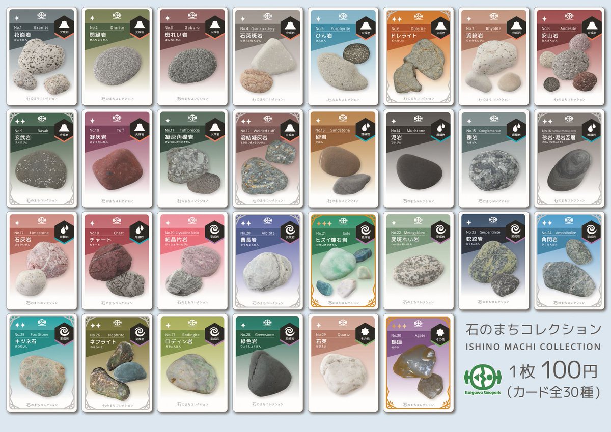 極希少 ヒスイ輝石岩 カード 石のまちコレクション 糸魚川 716YnXfu5+
