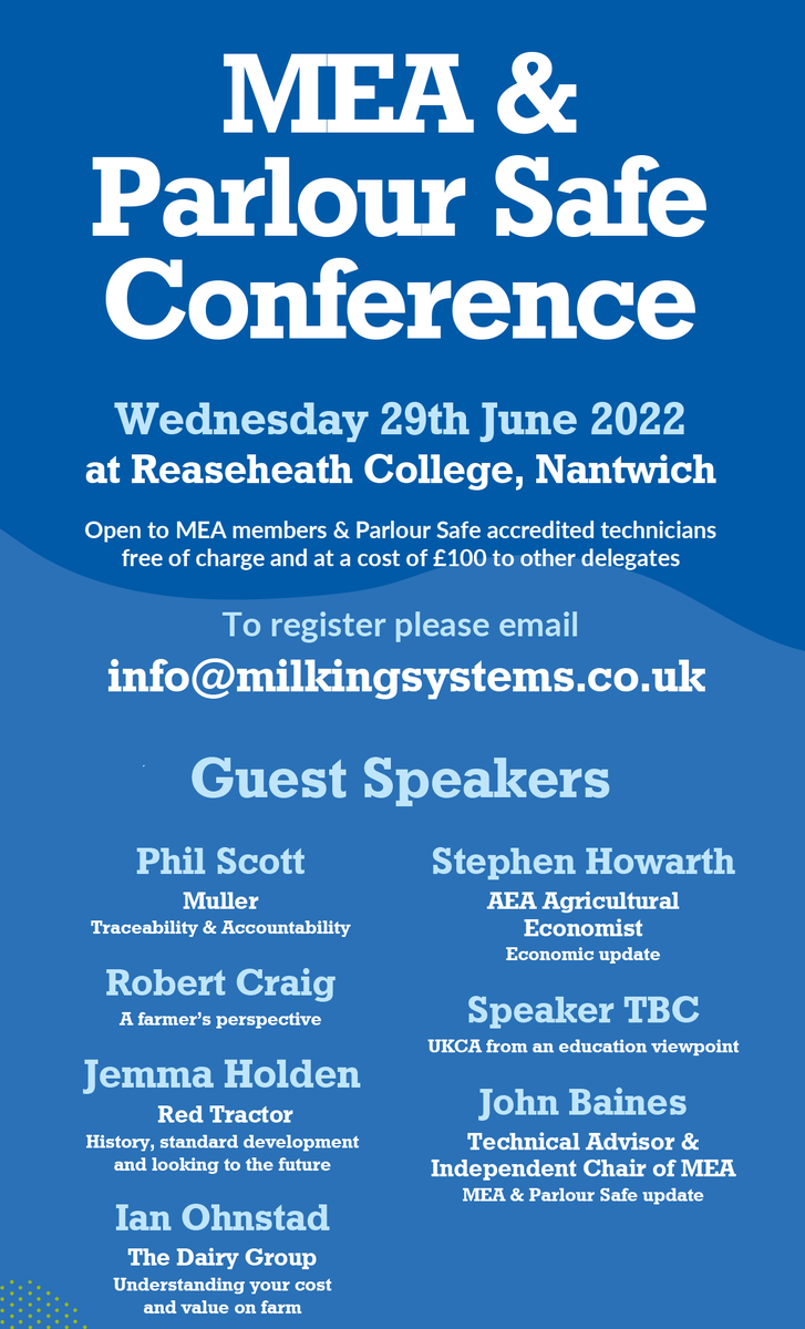 MEA_MSTA's tweet photo. MEA &amp; PARLOUR SAFE CONFERENCE INFORMATION https://t.co/hmjuDGhzc7