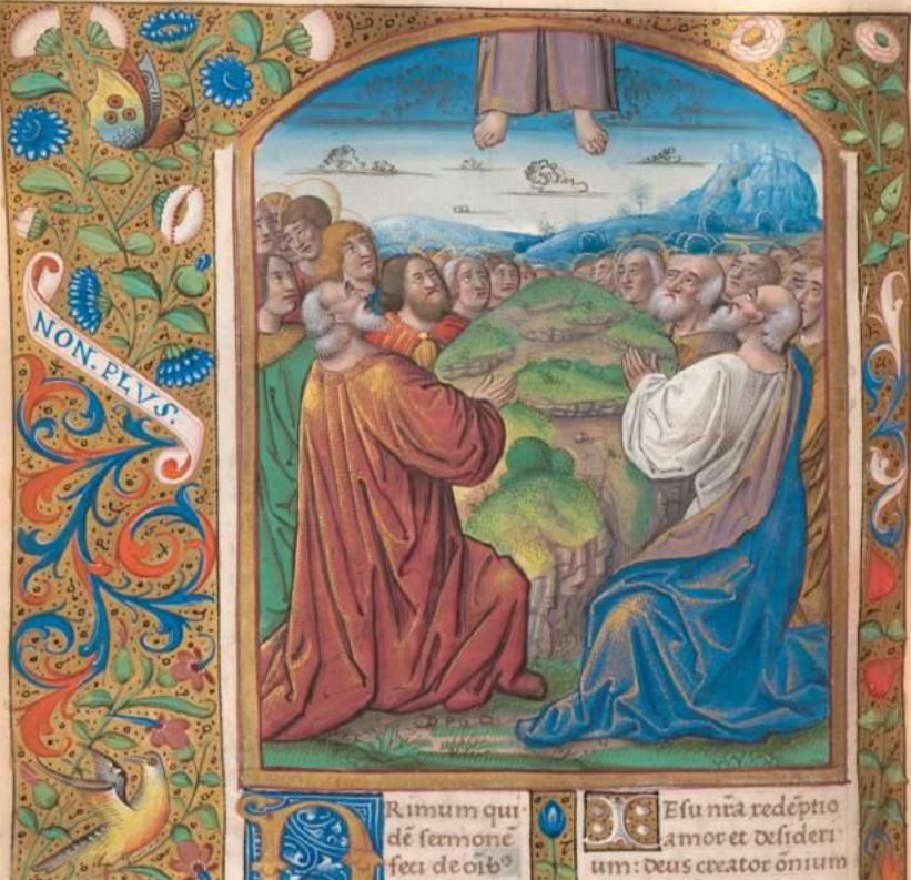 bsb_muenchen's tweet image. ‼️ Am Donnerstag 26. Mai ist Christi Himmelfahrt und die Bibliothek und die Ausstellung sind geschlossen.
Sehr plastisch illustriert im Brevarium Romanum (Paris 1494-1500, Clm 30333).
🔎 Hier können Sie weiterblättern in der #Handschrift #DigitaleSammlung
digitale-sammlungen.de/de/view/bsb001…