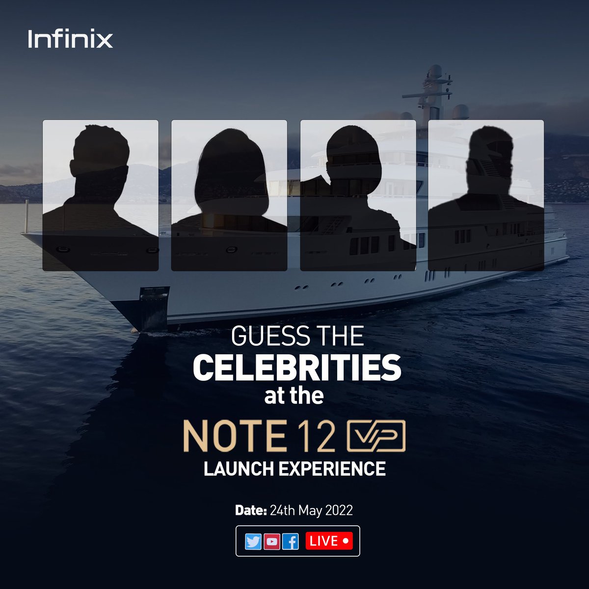 InfinixNigeria's tweet photo. You are about to find out what it is to turn up #ForTheVIP tomorrow.
Can you guess the celebrities lined up?
Guess right and win something fabulous from us https://t.co/0XlH0PlZtO