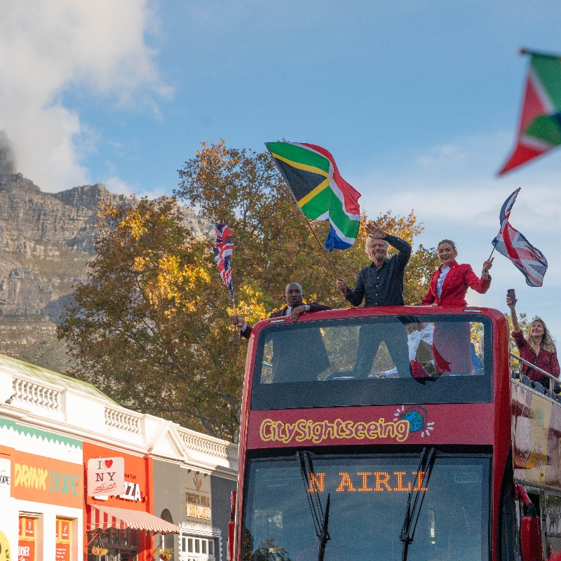 VirginAtlantic's tweet photo. Howzit Cape Town! 🇿🇦 

We're thrilled to be returning from the 5th November with a new daily seasonal service.