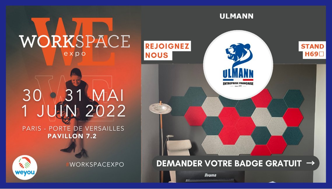 ByUlmann's tweet photo. J-7 avant de vous rencontrer au salon #Workspace !

Nous avons hâte de vous présenter nos prochaines nouveautés ! 😉

Demander votre badge GRATUIT 👉 https://t.co/VCiVsey3Ll

#workspace #expo #paris #salon #portedeversailles #travail #design #acoustique https://t.co/X3yn801QQe