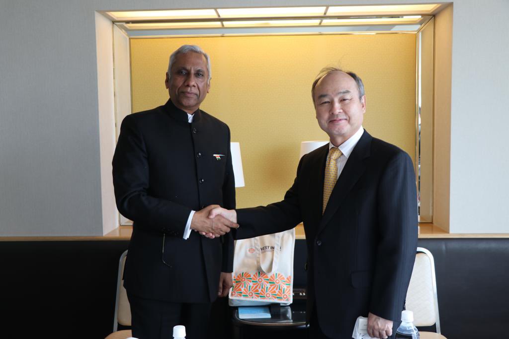 Mr. Masayoshi Son , Board Director &amp; Founder, SoftBank Corporation. 

Waiting to meet our Hon'ble PM Shri Narendra Modi in Tokyo.

#InvestIndia #NewIndia