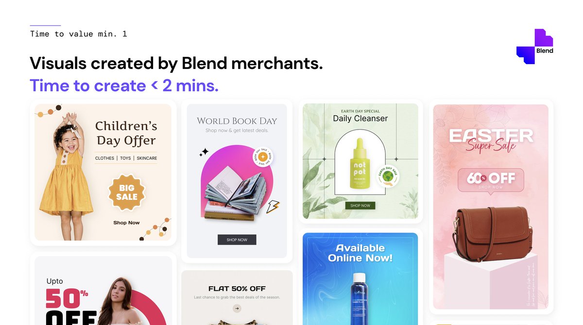 W/ a vision to be t/ default seller app for online merchants, Blend is on a mission to turn every online seller into an e-commerce pro.
This AI graphic design &amp; marketing app creates product visuals, social graphics, product descriptions &amp; ads in seconds. blend.to