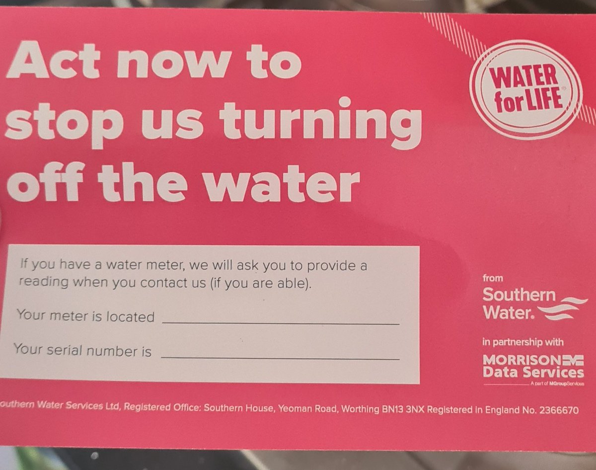 tomohare71's tweet photo. @SouthernWater still no response from you https://t.co/J47ll4Vqu5