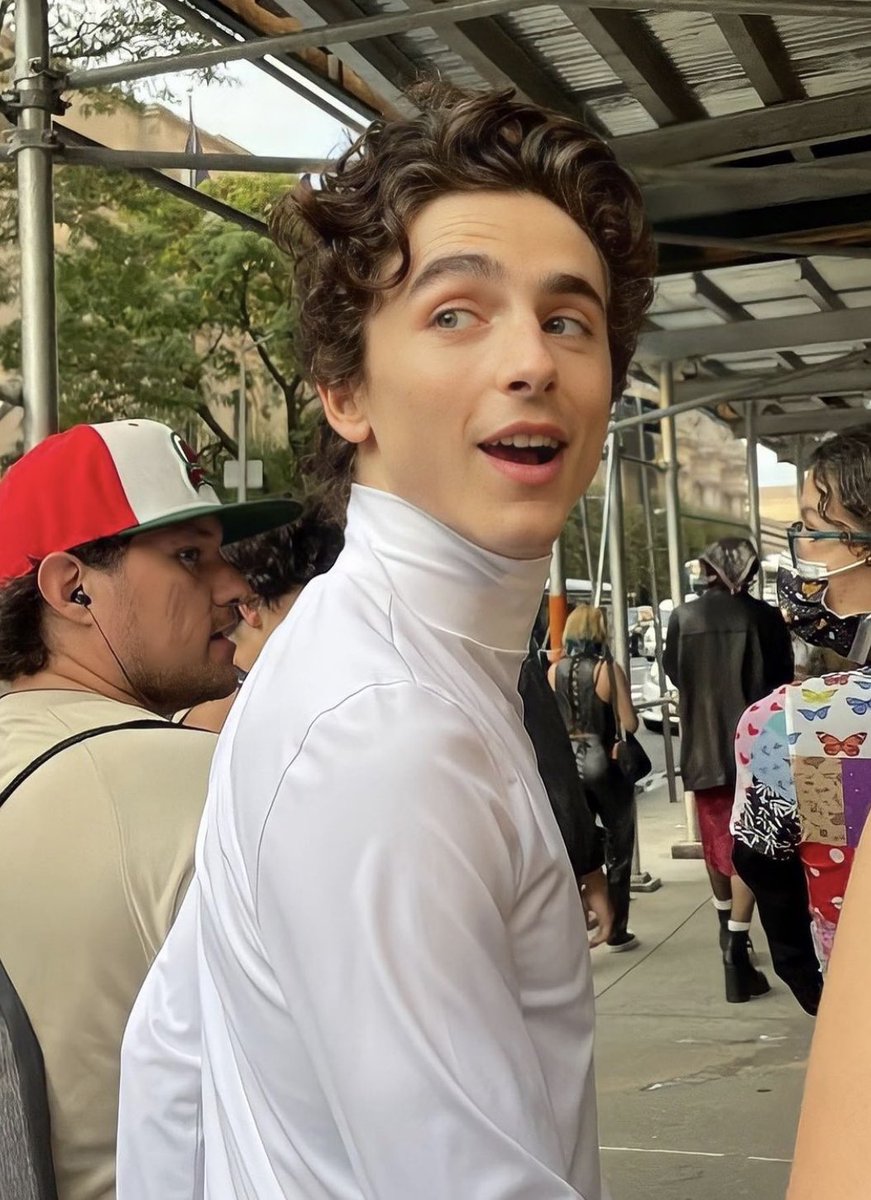 day five of tweeting a random picture of timothée chalamet to bless your timeline