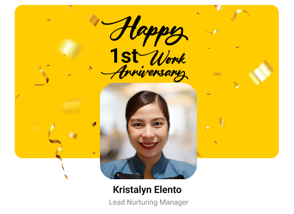 ai_bees's tweet photo. We use this occasion to remind you that you have come a long way. 

You are an inspiration to our team. Happy work anniversary Kristalyn!

#happyworkanniversary #AIbeesFamily #FirstWorkAnniversary #MondayMotivation https://t.co/ZXWHtcMLXl