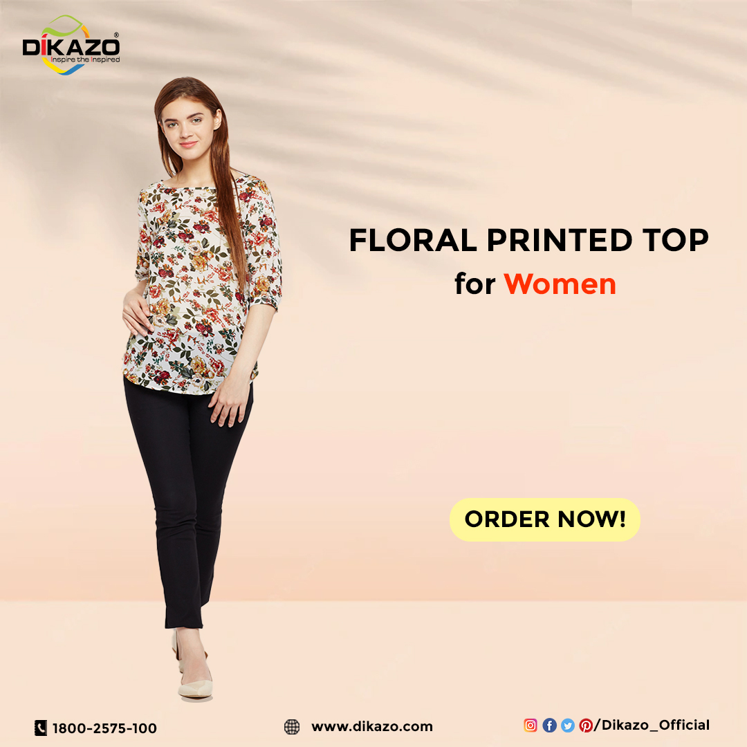 Dikazo_Official's tweet photo. Invest  in this amazing floral printed top which always in fashion . You can style it in casual to formal look.
.
.
#fashion #floraltop #printedtop #womenstop #topsforwomen #officelook #casuallook #womensclothing #shopping https://t.co/lwyS8c7HBD