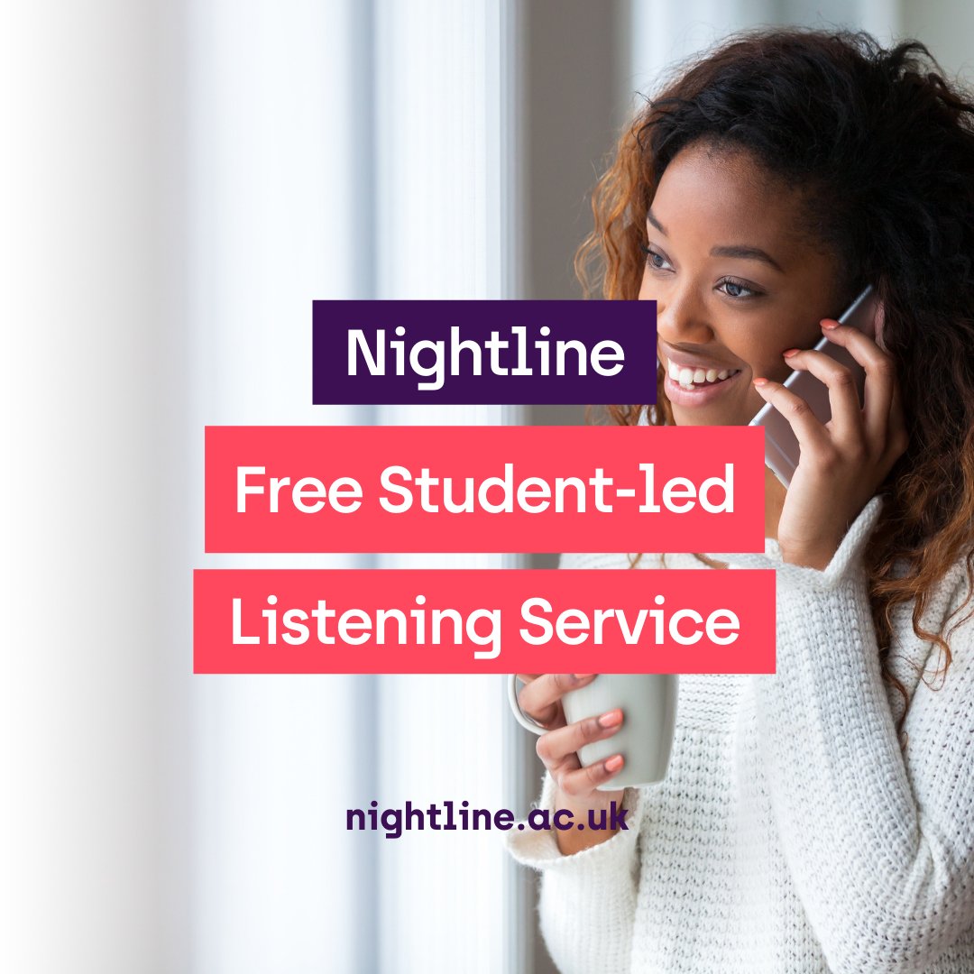 PavilionPoint's tweet photo. Struggling with anxiety? Feeling home sick or have a low mood? Exams causing you stress? Fresh partner with the charity Nightline. 

Nightline is  run by students for students. It is made up of volunteers from around the UK and you can contact them anytime by email or phone. ❤️ https://t.co/0cwk2XQ38p