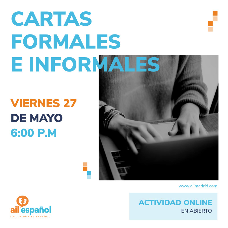 velazquezschool's tweet photo. las actividades que tienen preparadas en nuestra escuela amiga @AILMadrid son alucinantes. ¡Echa un ojo y apúntate en el formulario!
- AUNQUE Y OTROS CONECTORES SIMILARES
- CARTAS FORMALES E INFORMALES
Puedes apuntarte aquí: https://t.co/cSNWBD4PUL

#languageschool #learnspanish https://t.co/X40g3pHdlB