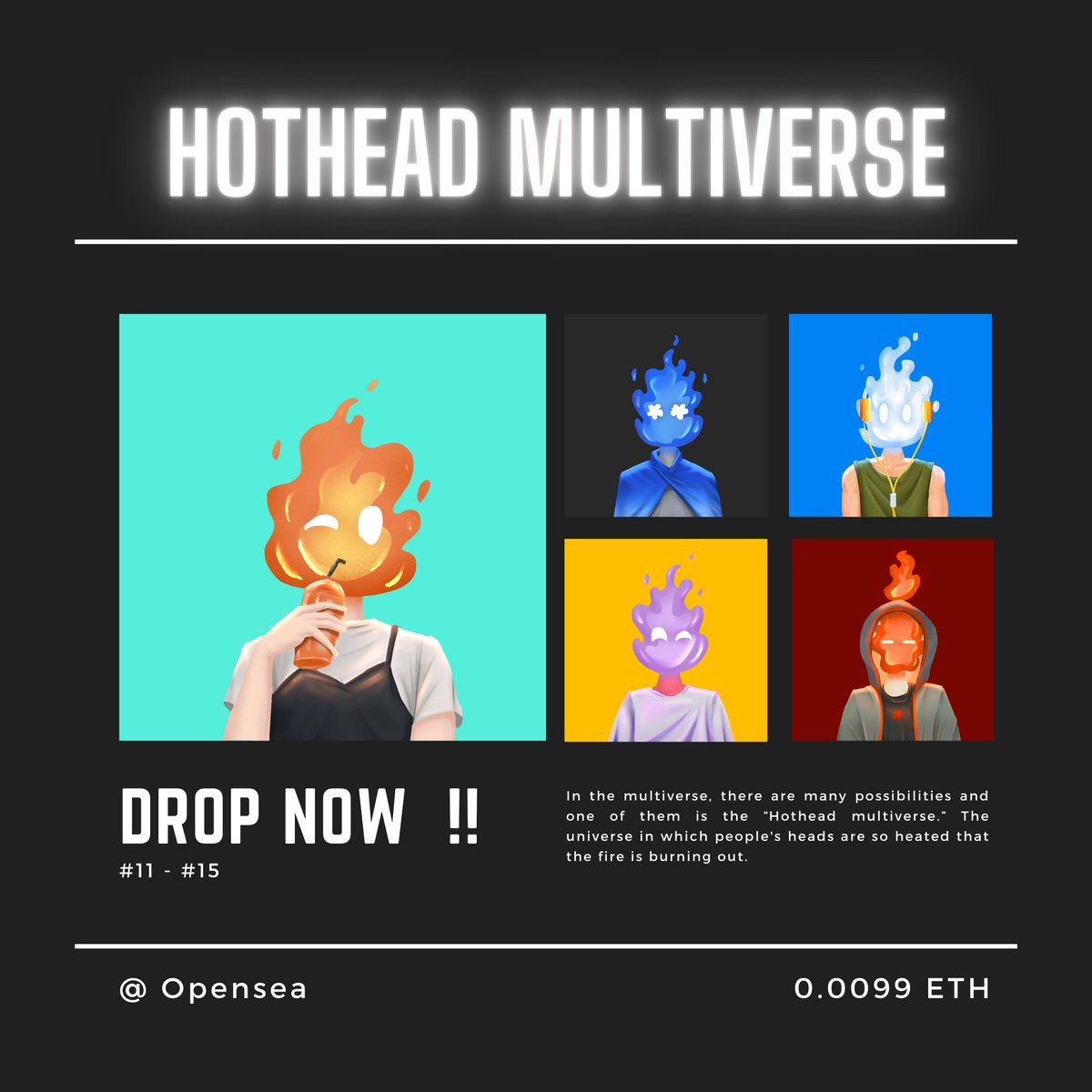 ❤️NEW DROP❤️ Hothead-Multiverse   ขอบคุณครับ

Link : opensea.io/collection/hot…

#NFTCommunity  #NEARnft #NFTartist #NFTCommmunity #NFTdrops #NFTGiveaways #NFTs #NFTTHAILAND #PARASnft  #nftcollector  #NEARProtocol