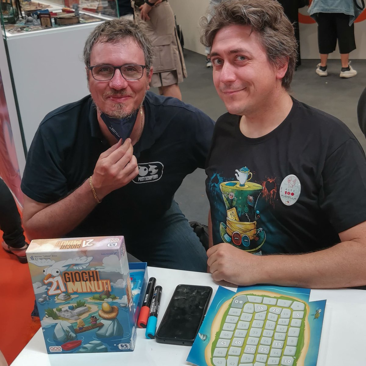 PScriptum_games's tweet image. Author and publisher in Modena Play! 🤝🏼

#newboardgame #21giochiminuti #modenaplay #boardgames