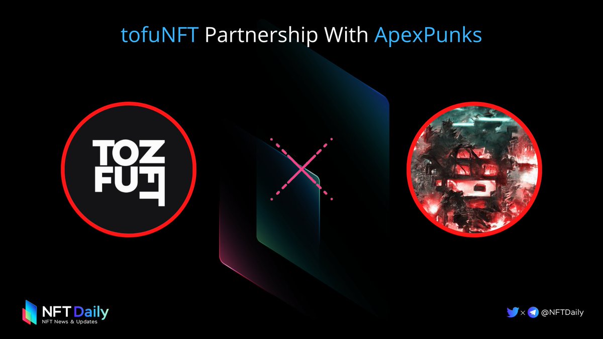 BitcoinEcoTK's tweet image. 📣@tofuNFT Announce Partnership With @apexpunks - a unique NFT collection with 40,000 generative artworks on Avalanche network. #AVAX

Check them here👉tofunft.com/collection/ape…

#NFTs
