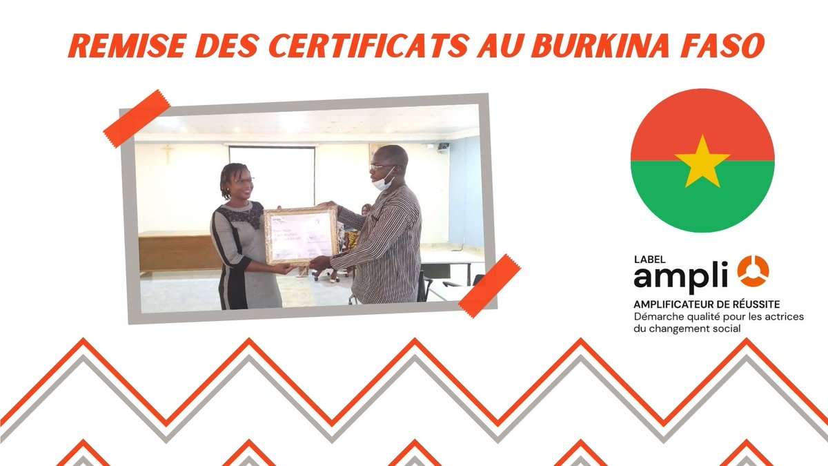 Alliance_DS's tweet photo. 👏👏👏 Remise du certificat #LabelAmpli à l'organisation burkinabé 🇧🇫@RAJSBurkina lors de l'atelier des organisations des projets @FeministesAO et #FéministesEnAction.
👏👏👏
Remise faite par @etienne_koula, membre du comité de labellisation et de @SOSJD_asso
Avec @Equipop_Ong https://t.co/hRYhHjyurG